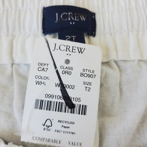 J. Crew Factory Tall Linen-Cotton Blend Drawstring Pants Size 12 NWT - Picture 9 of 11